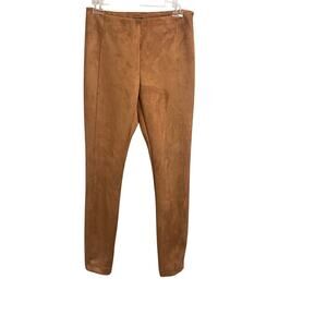 The Limited Faux Leather Camel Color Pants Sz Small Soft Pull On NEW Minimalist